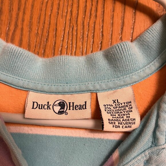 Duck Head rainbow pastel collared tee - Picture 3 of 3